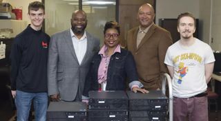 Maryville University staff donates tech equipment to Boys’ & Girls’ Club